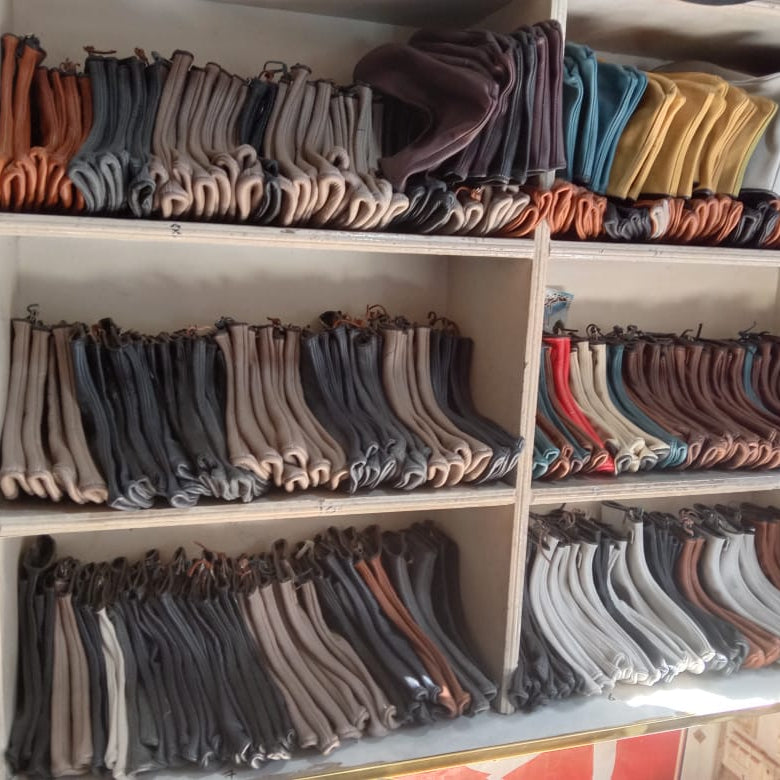 Halal Cow Leather socks, winter mozay for prayers